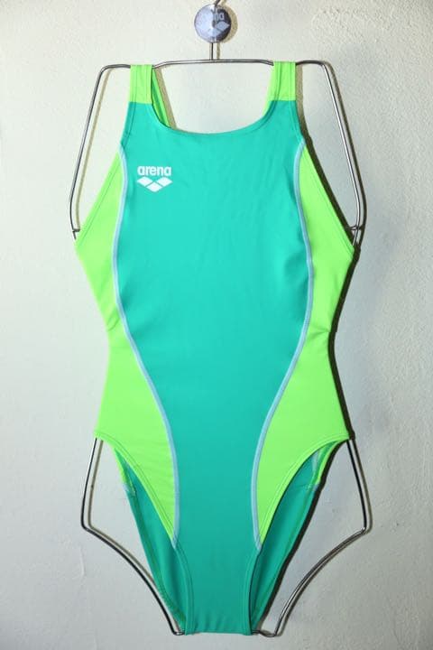 競泳水着 arena NUX リミック レディースMサイズ （カラー:グリーン）