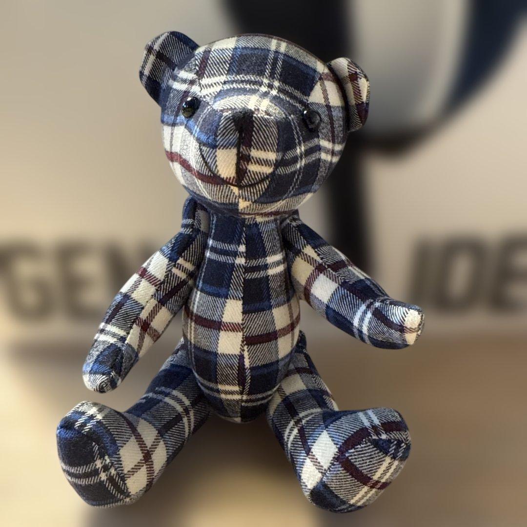 NEW YORKER チェック柄 テディベア - メルカリ