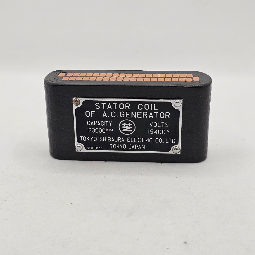 【貴重】東芝 交流発電機 コイル 模型 記念品 東京芝浦電気 アンティーク