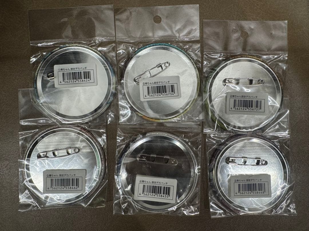 けいおん!! TBS限定 秋山澪 田井中律缶バッジ6種 限定デカバッチ 未開封