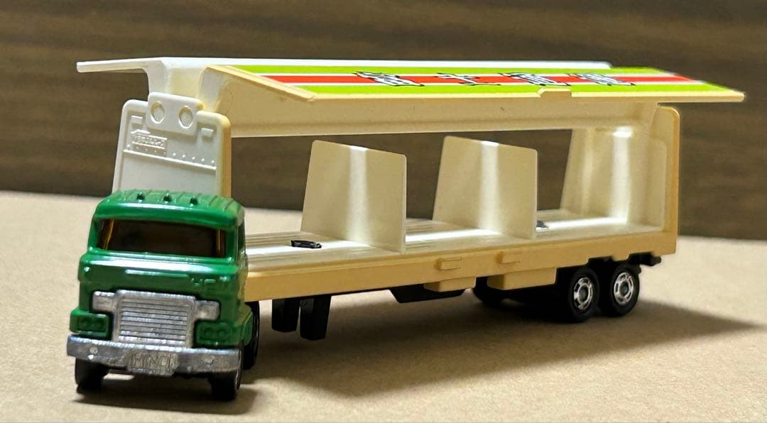 訳ありロングトミカ 日野 ウイングルーフトレーラー 富士通運