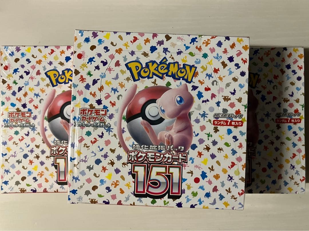 ポケモンカード 151 3BOXシュリンク付き ポケモンカード151 3BOX