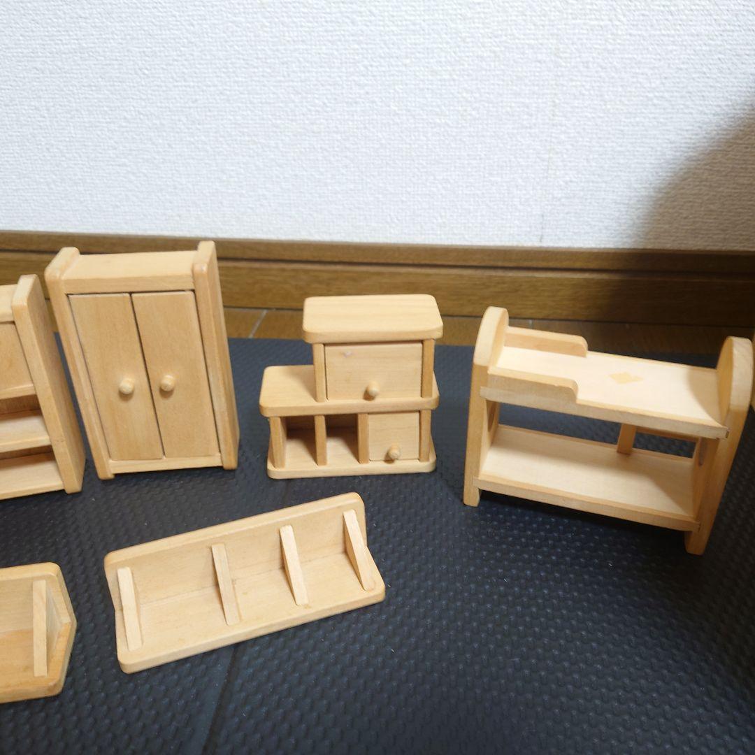 ボーネルンド　廃盤　貴重　大きな　白木のドールハウス　ボーネルンド製　　　家具
