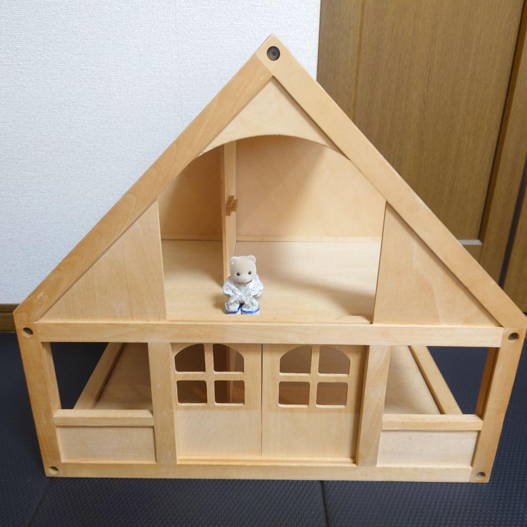 ボーネルンド　廃盤　貴重　大きな　白木のドールハウス　ボーネルンド製　　　家具