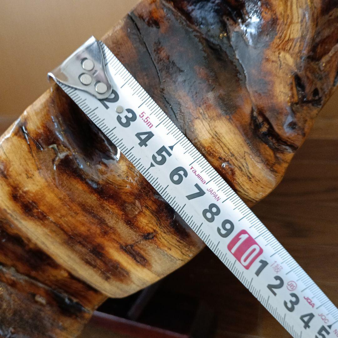 天然木 黒柿置物 樹齢150年以上の希少黒柿の置物