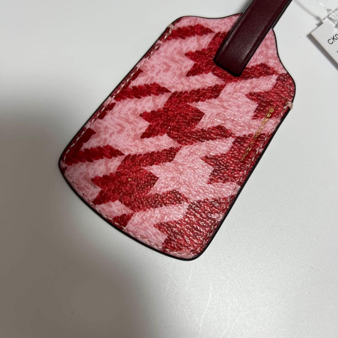COACH コーチ ラゲッジタグ 千鳥格子 荷物タグ Luggage Tag