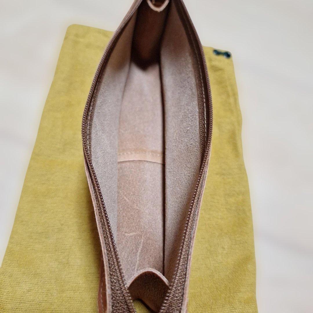 イル ビゾンテ IL BISONTE レザー ジップ ペンケース 未使用