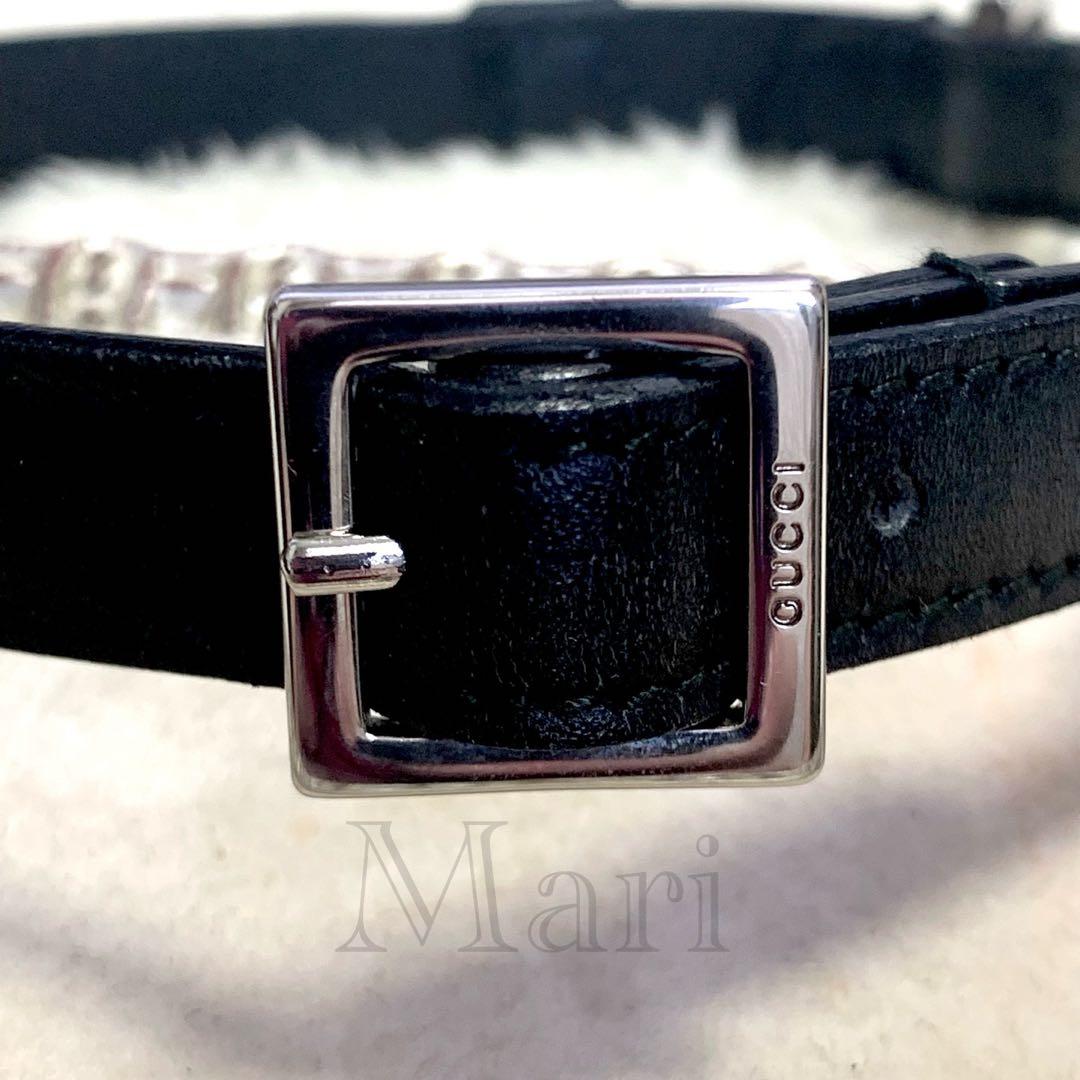犬首輪【74】【GUCCI】 犬用 レザー 首輪 【超美品・グッチ
