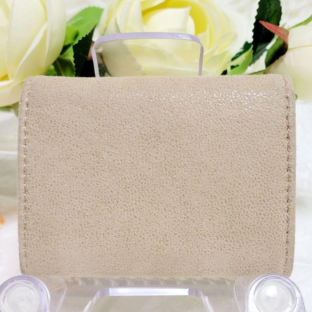 美品】ステラマッカートニー 三つ折財布 ファラベラ ベージュ チェーン