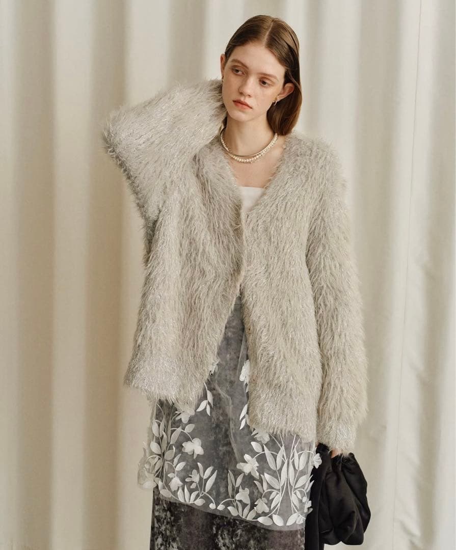 yae フラワーパターンレイヤードミニスカート