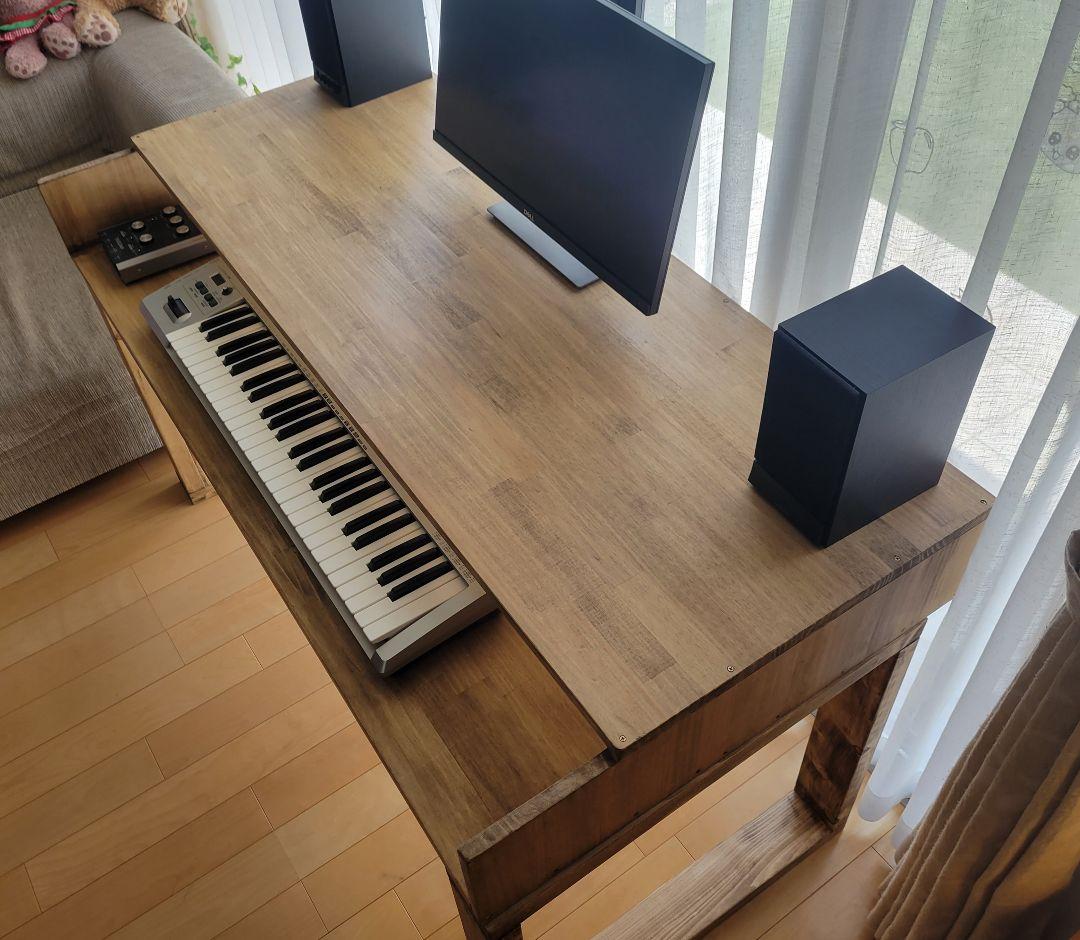 【ももさん】70×60 高さ100テーブル　塗装はジャコビーン