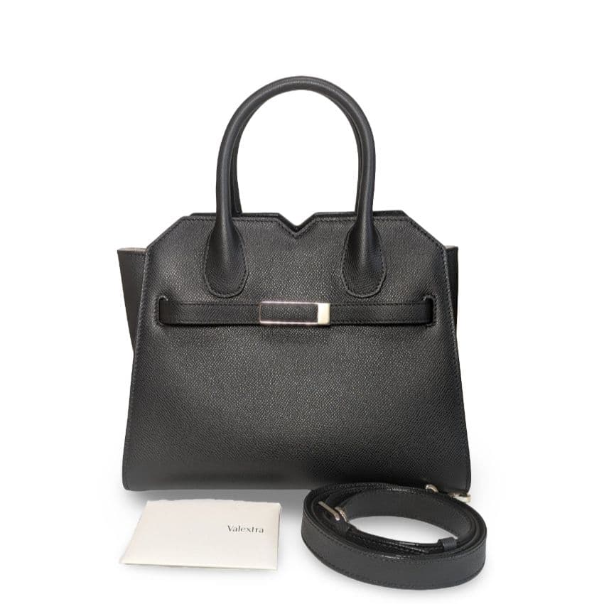 【新品同様】定価69万円Valextra ミラノバッグ　ハンドバッグ 2way