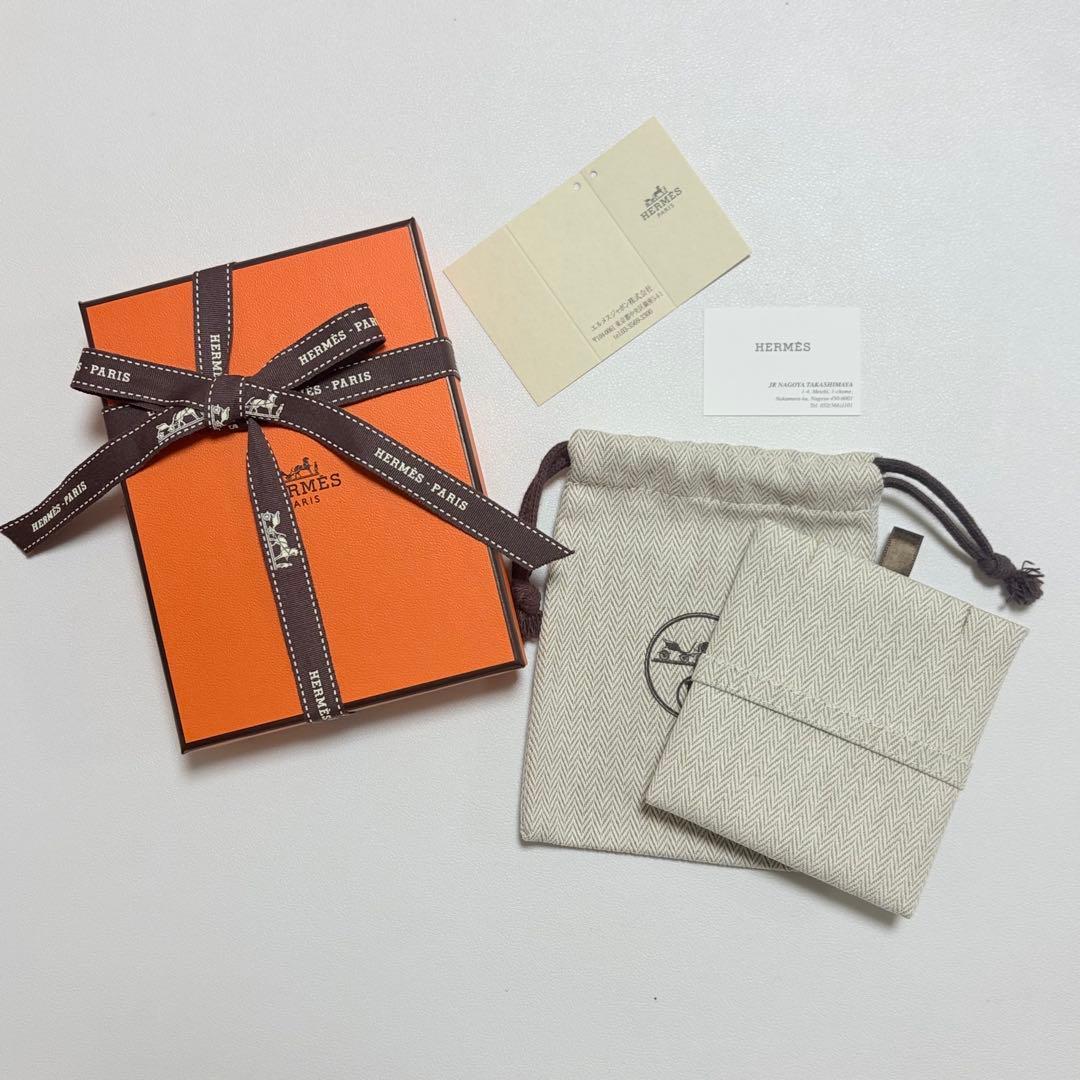 美品 エルメス ネックレスケース 空箱 保存袋 巾着袋 現行品 B - メルカリ