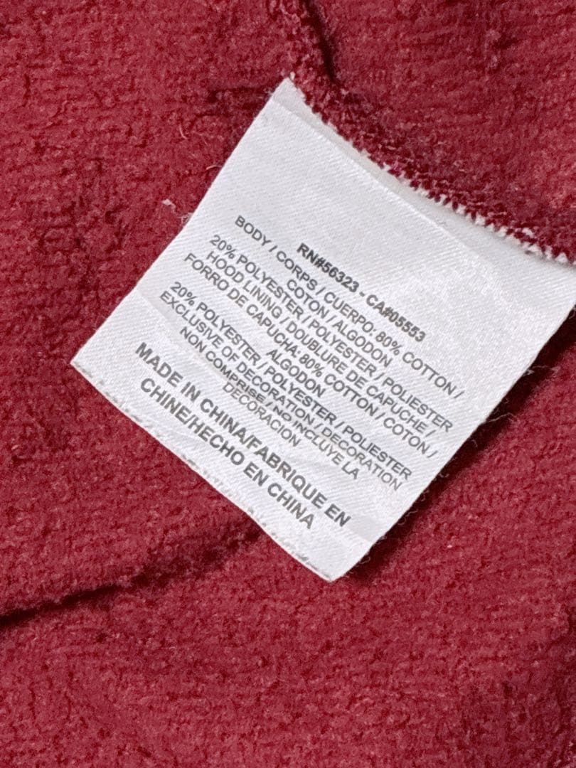 00's OLDNIKE ジップパーカー レッド テック 美品 刺繍 人気色