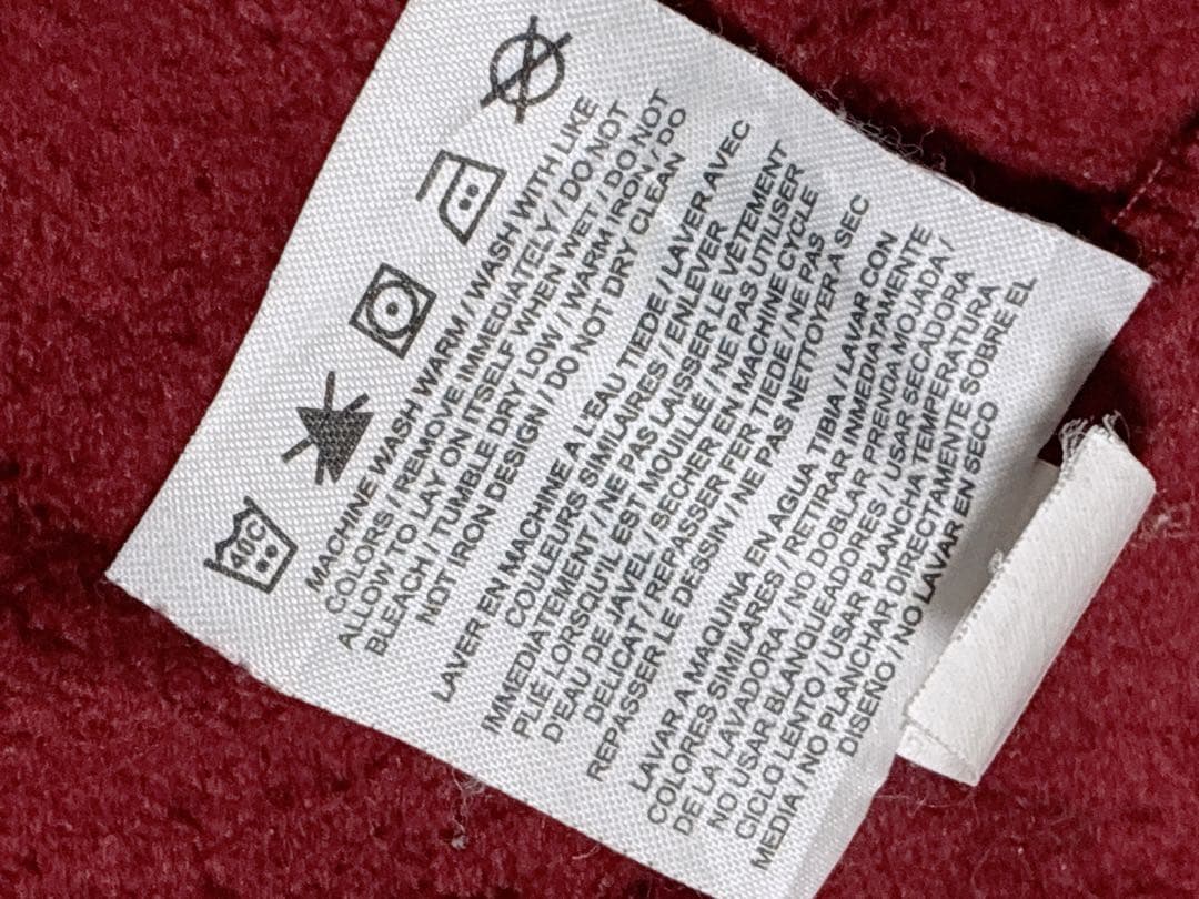 00's OLDNIKE ジップパーカー レッド テック 美品 刺繍 人気色