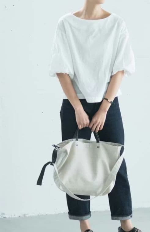 北欧 暮らしの道具店　yes イエス　リネンショルダーバッグ