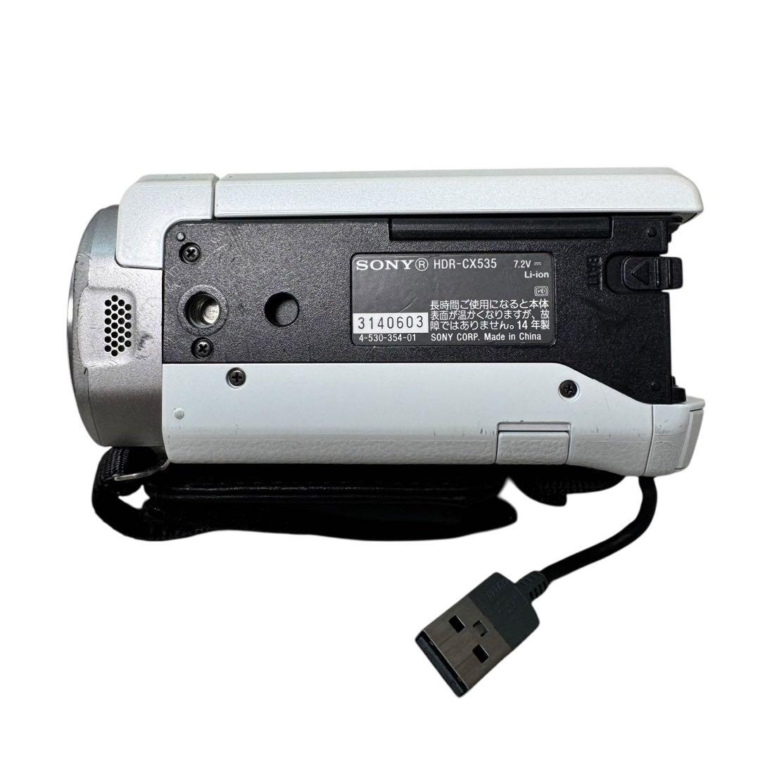 SONY HDR-CX535 ビデオカメラ ホワイト ジャンク - メルカリ