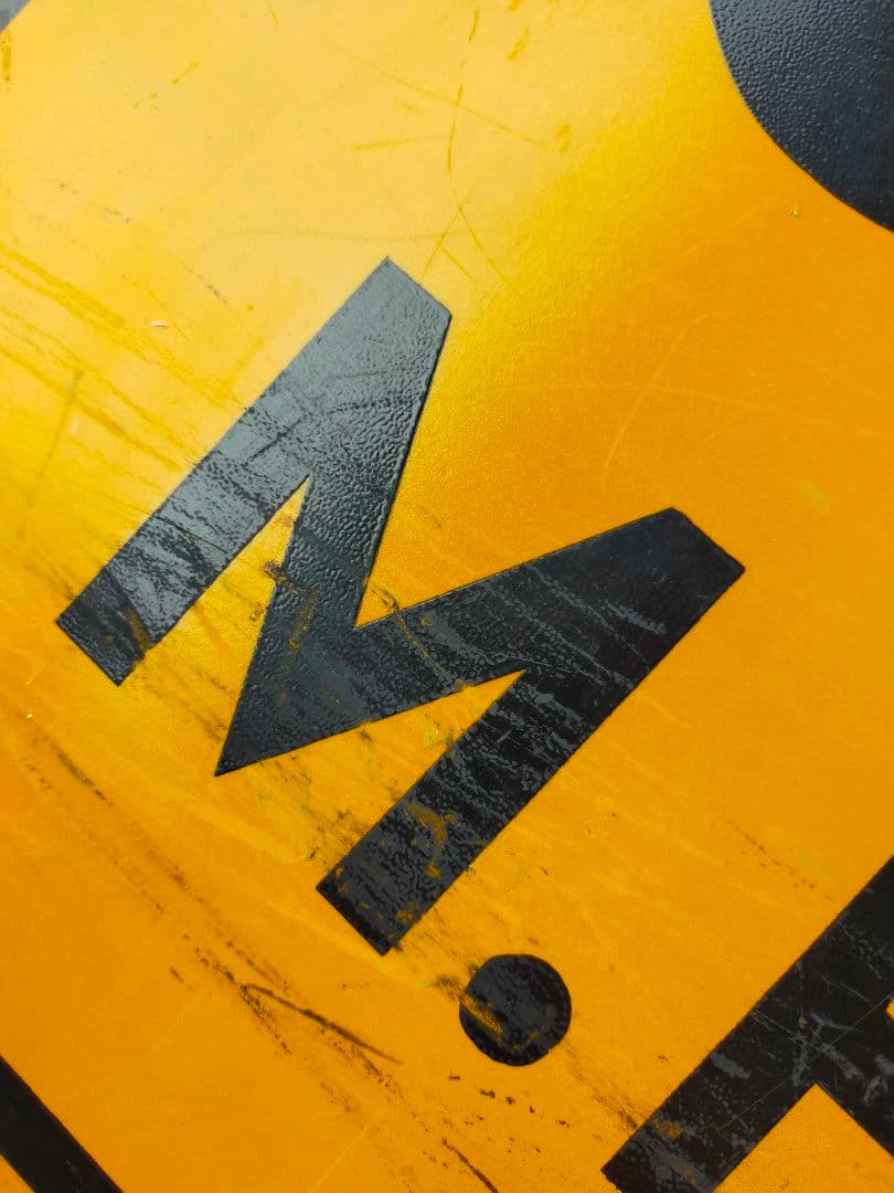 ヴィンテージ ロードサイン 60M.P.H