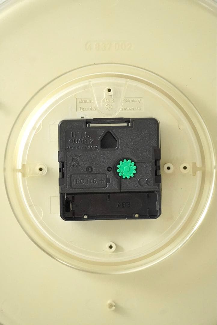 時間ズレなし。希少品BRAUN アナログ時計 Dieter Ramsヴィンテージ