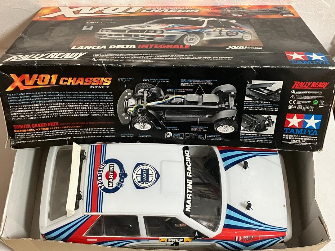 タミヤ 1/10RC XV-01シャーシ ランチアデルタHF インテグラーレ