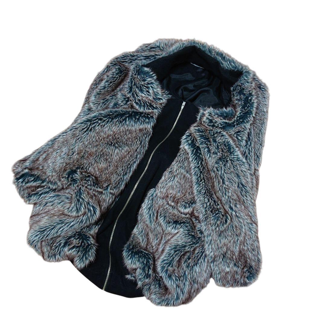 最終値下 fabrics interseason ベストコートファーベスト