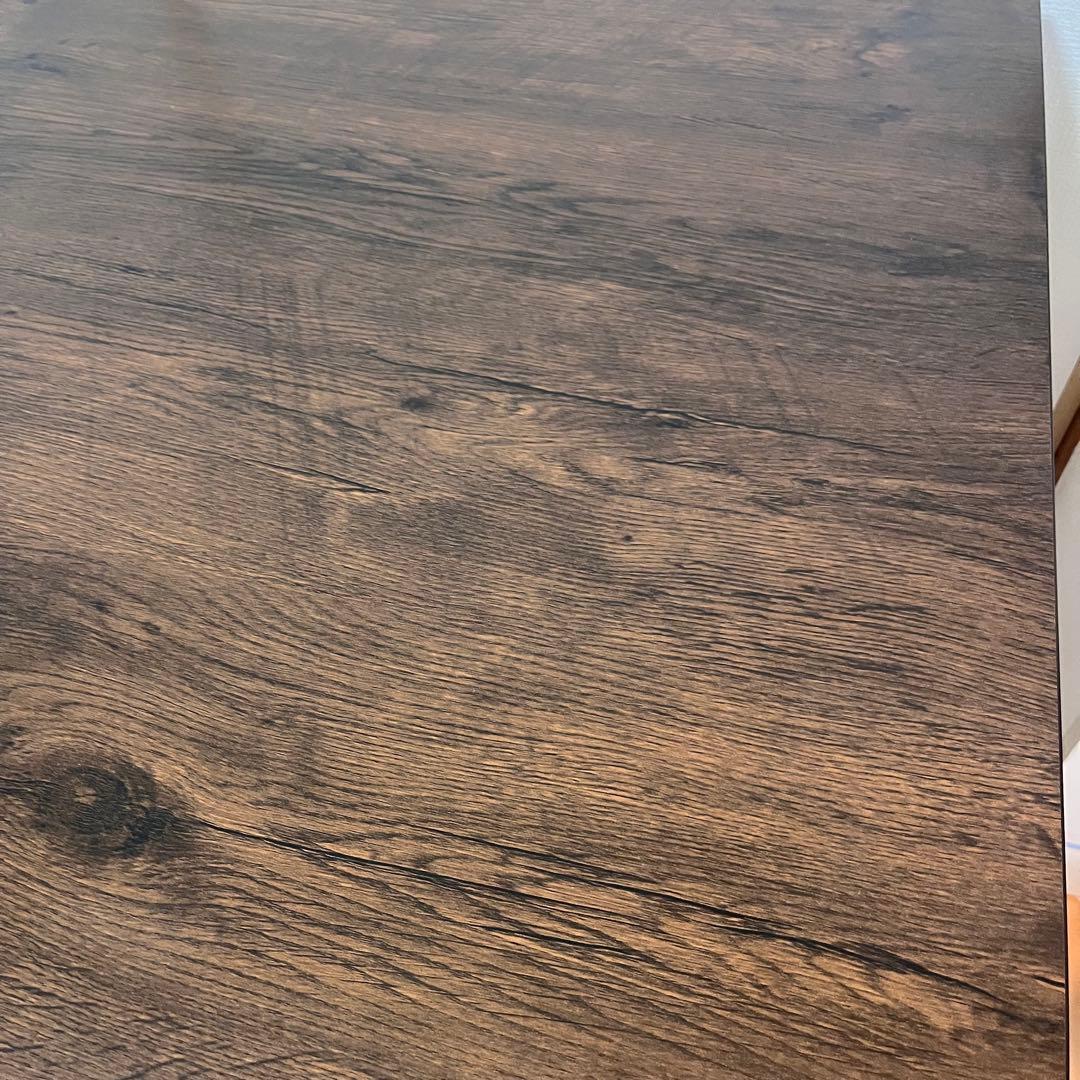 段階高さ調節・ローテーブル・ダイニングテーブル・キャスター付きブラウン