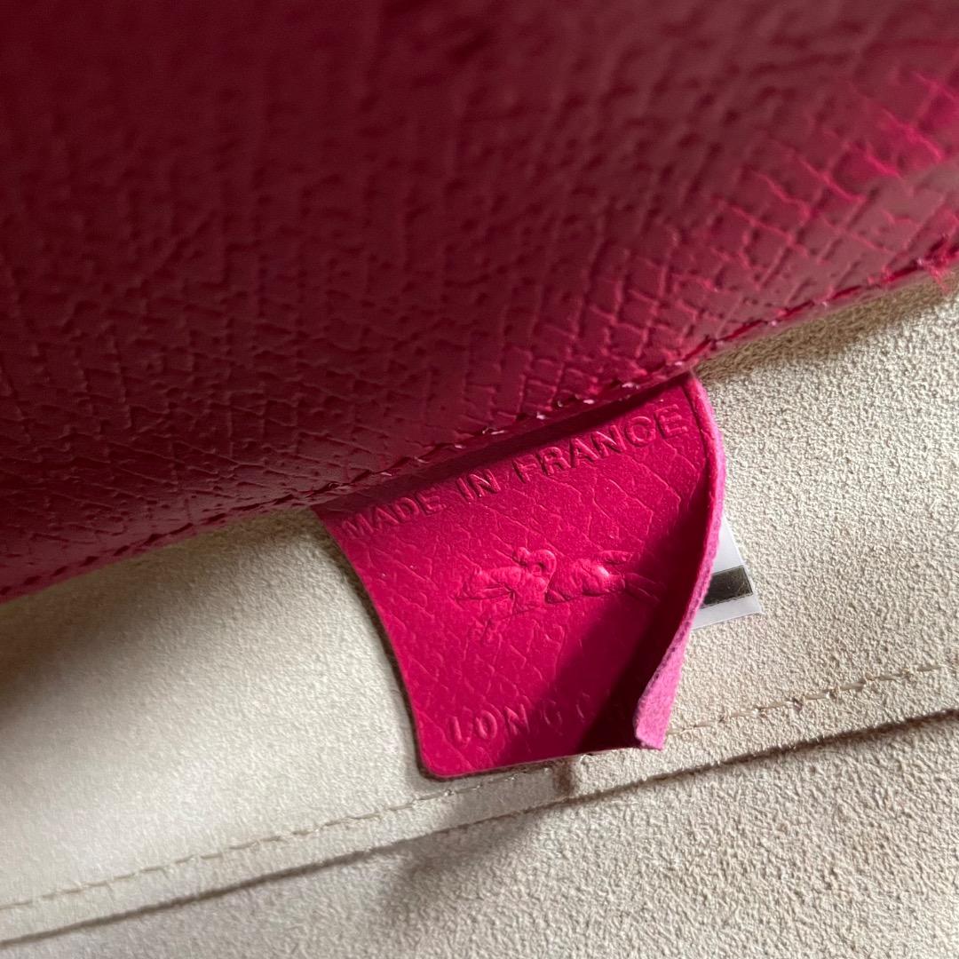 A10美品✨ロンシャン エピュレ 2WAY ショルダーバッグ レザー ピンク系