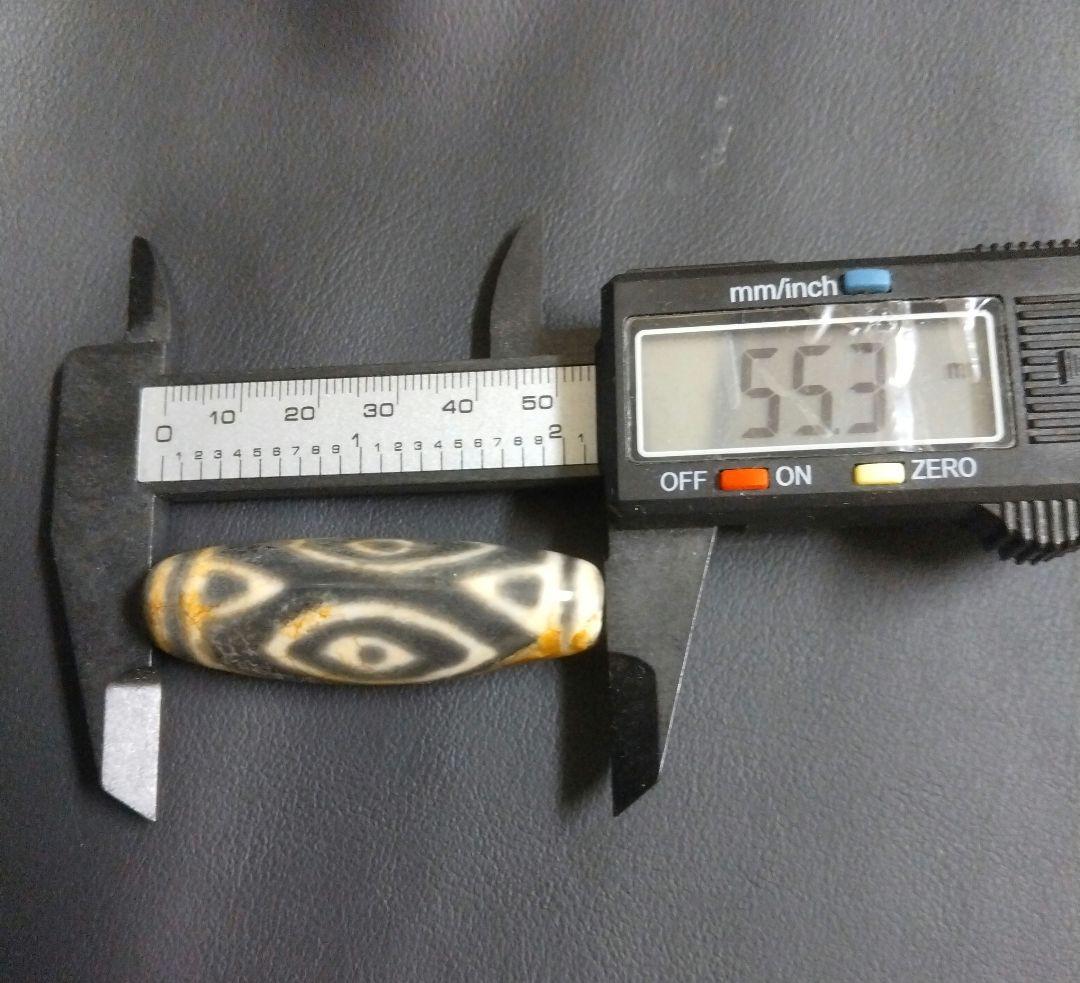 609天珠 特殊 三眼虎牙天珠 三角形 dzibeads！