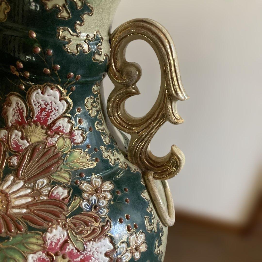 古美術 お里帰り 大型 大壺 花瓶 骨董 アンティーク