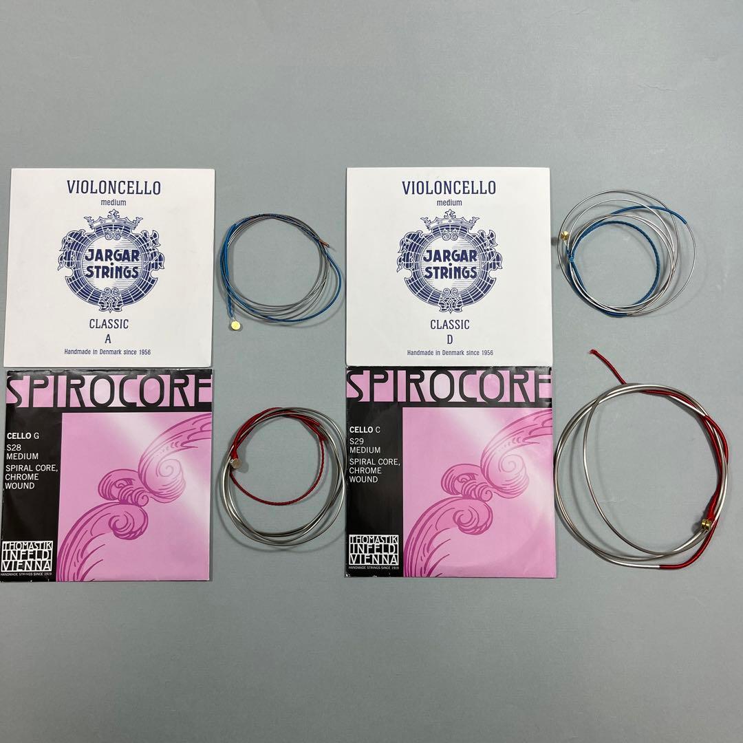 新品】チェロ弦セットヤーガー AD スピロコアGC