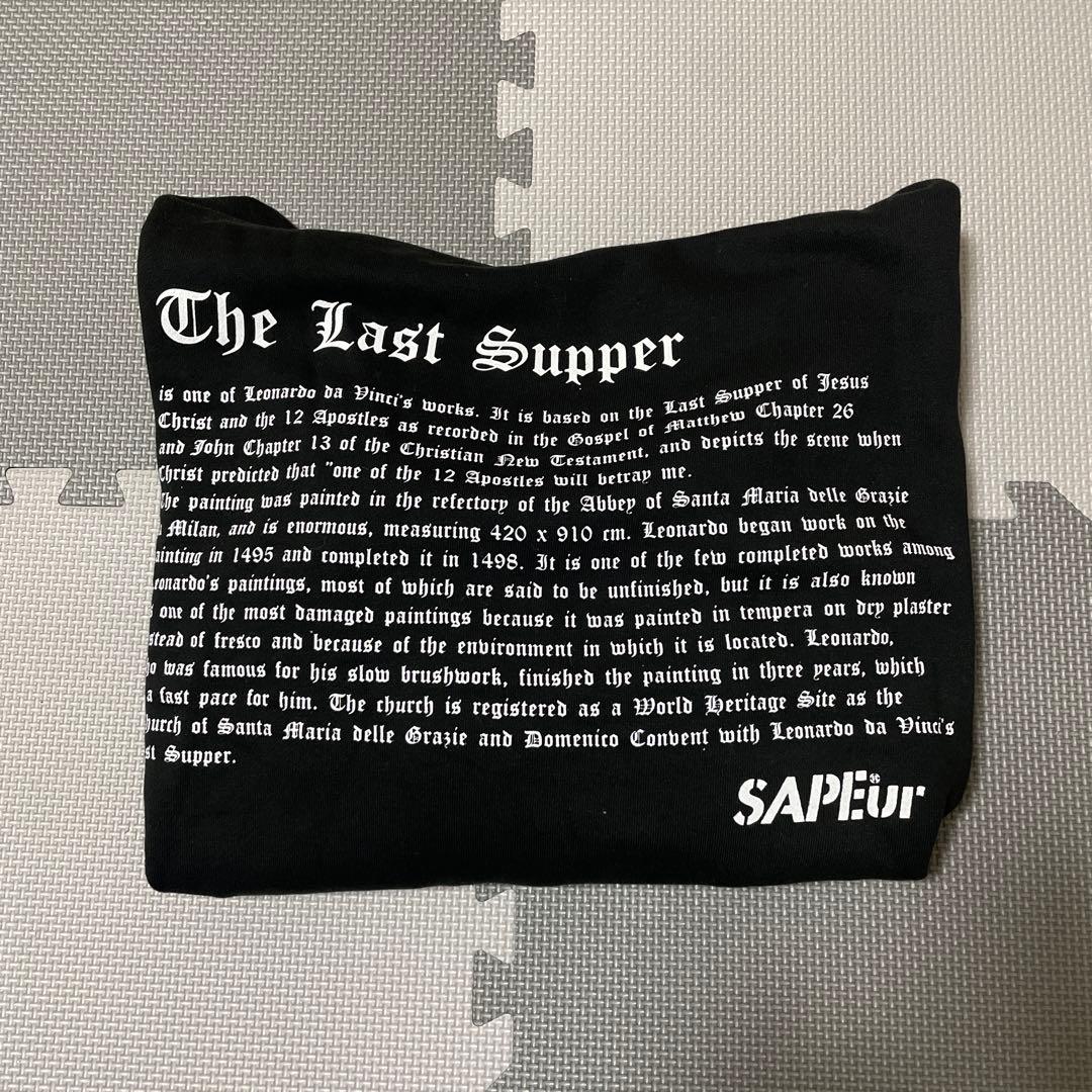 SAPEurブラック フード付きパーカー　メンズM