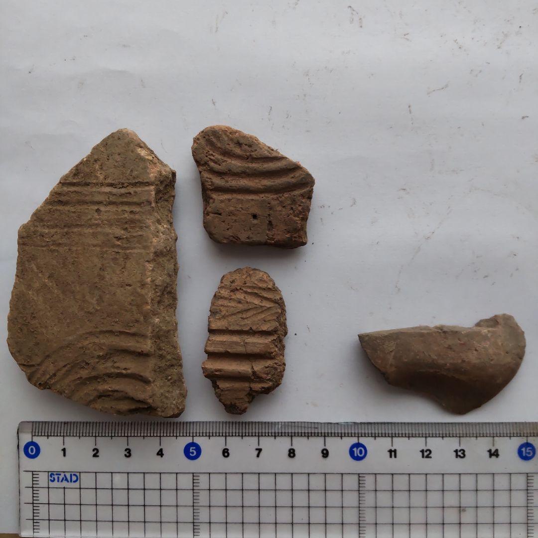 ☆本物の縄文土器☆(新潟県出土)23、土器3点、石器1点