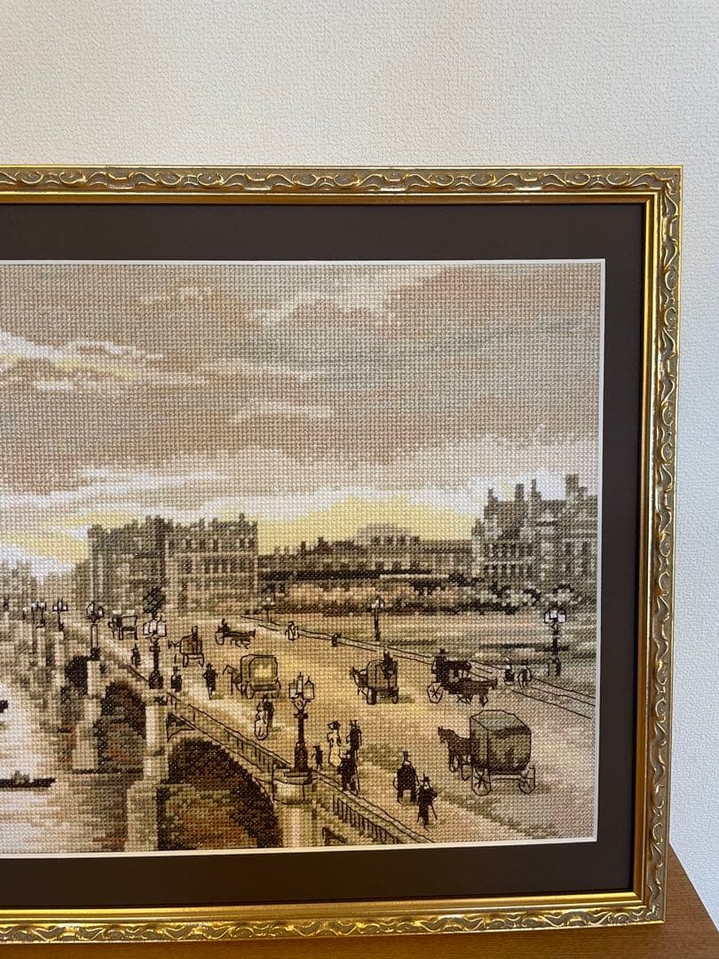 PANNA 刺繍　ウエストミンスターブリッジ　イギリス　完成品