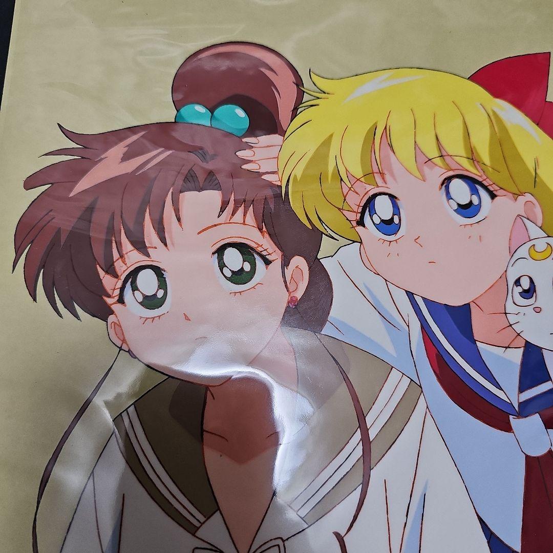 美少女戦士 セーラームーン 木野まこと+愛野美奈子&アルテミスセル画