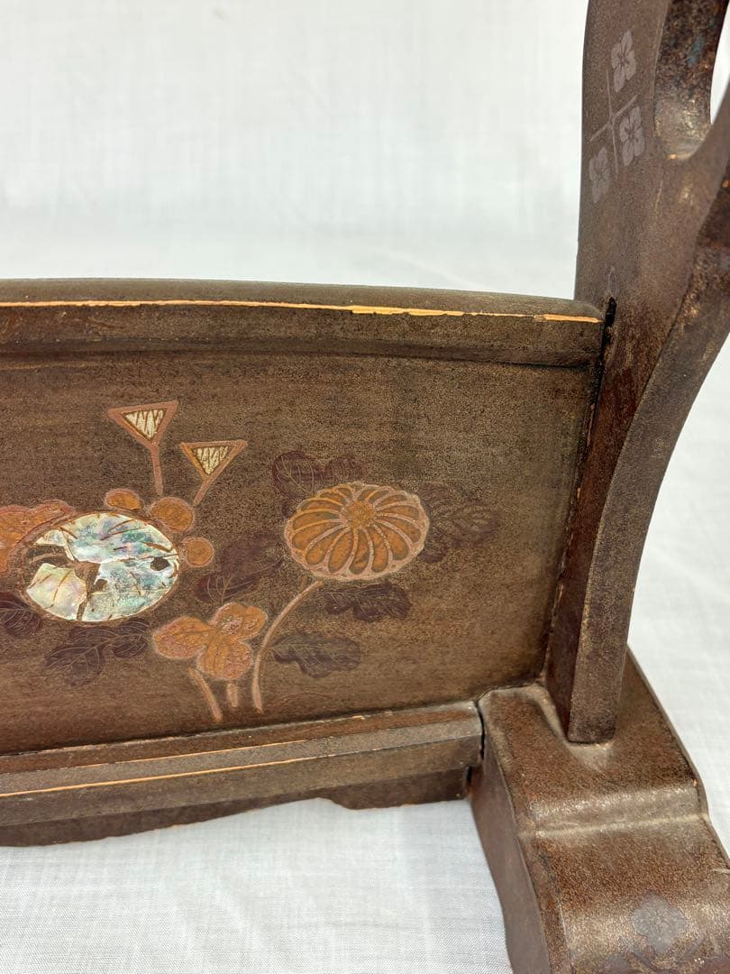 刀掛け 3本掛け 刀置き 武具 三本掛け 螺鈿