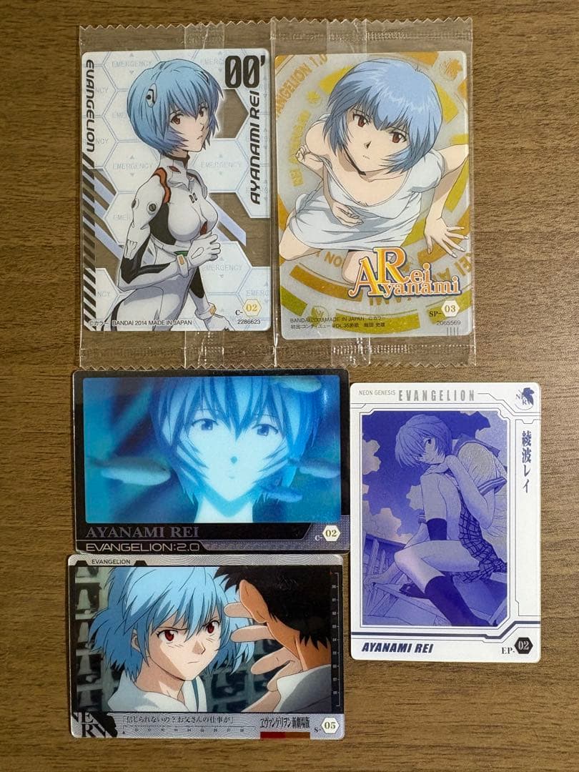 エヴァンゲリオン 綾波レイ トレーディングカード 5枚セット - メルカリ