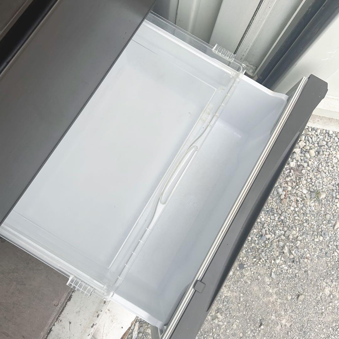 取付無料！三菱チルドルーム搭載木目調ダークブラウンインテリア冷蔵庫