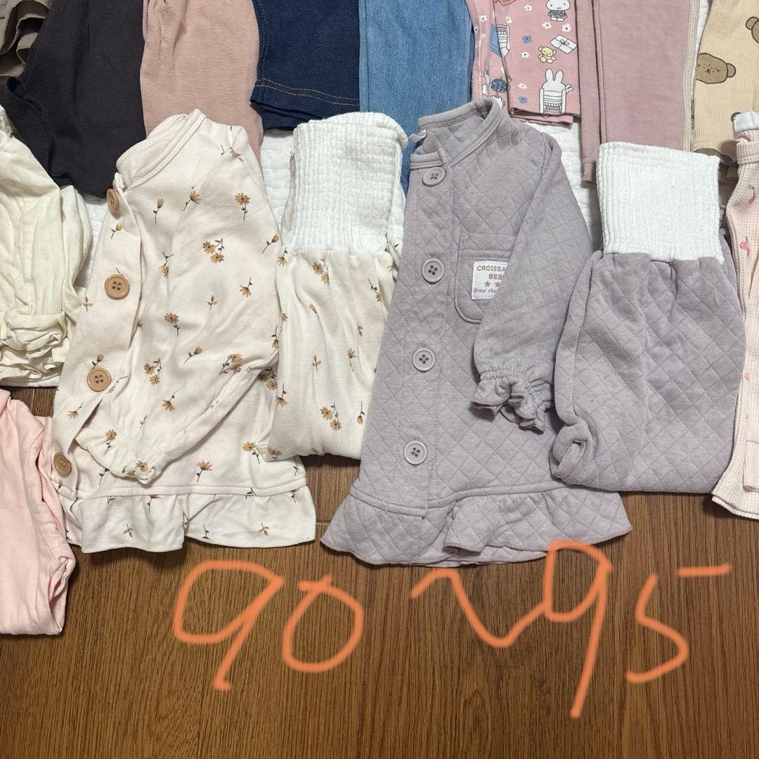 【大量まとめ売り】80-100cm 春夏秋女の子服　ベビー　キッズ 86点