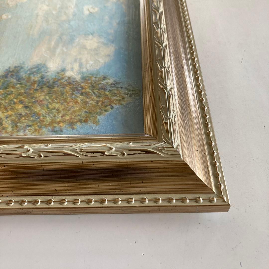 クロード・モネ「秋のアルジャントゥイユ」複製画　額入り世界名画　印象派　風景画