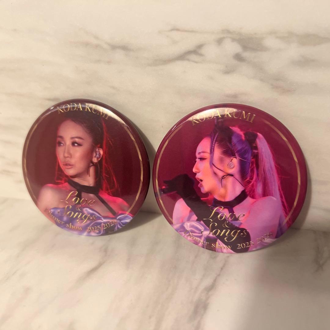 倖田來未 Love＆Songs 2026 缶バッチ 2種 - メルカリ