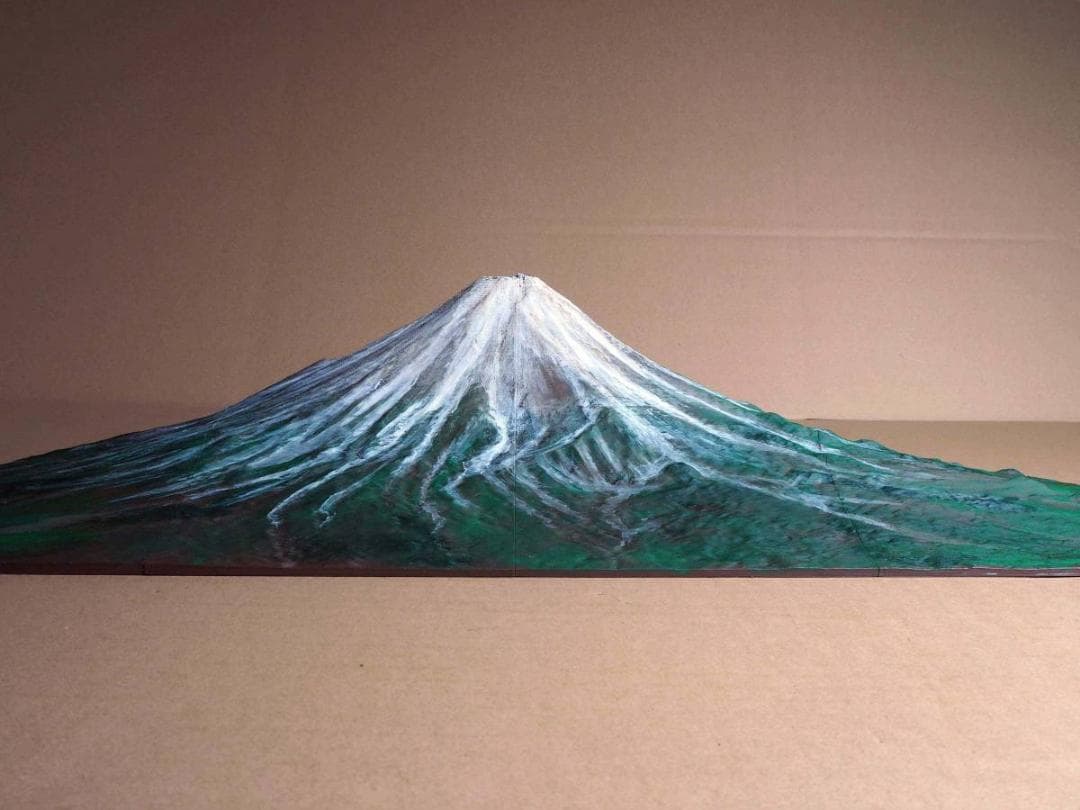 鉄道ジオラマ背景用山岳模型　　富士急行線　富士山　鉄道レイアウトの背景に最適