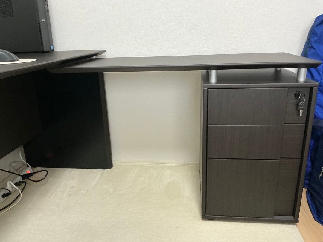 【本日限定値下げ】ニトリ　 L字型パソコンデスク 引き出し付き