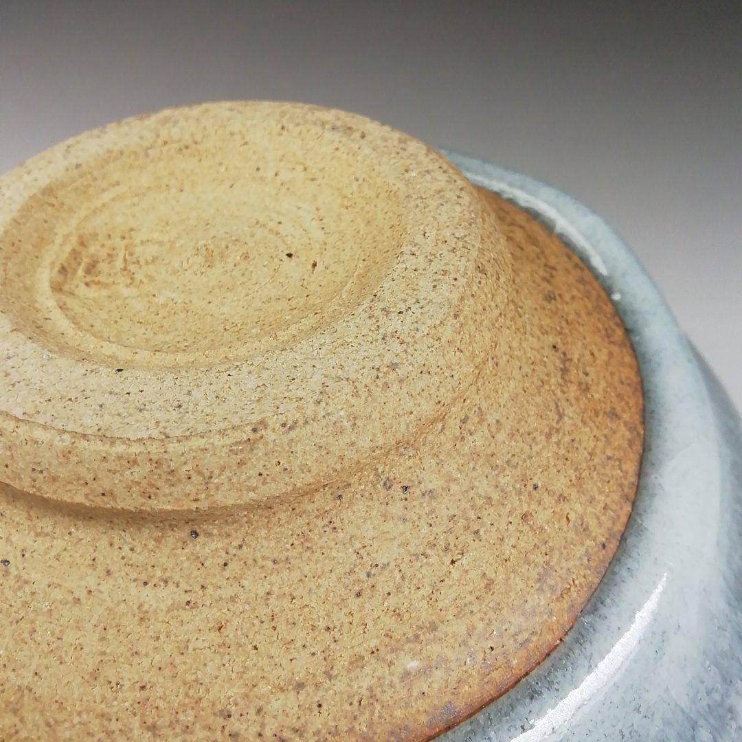 T413 茶碗 『白石釉 茶碗』『清水正 作』 共箱 抹茶碗 茶道具 美術