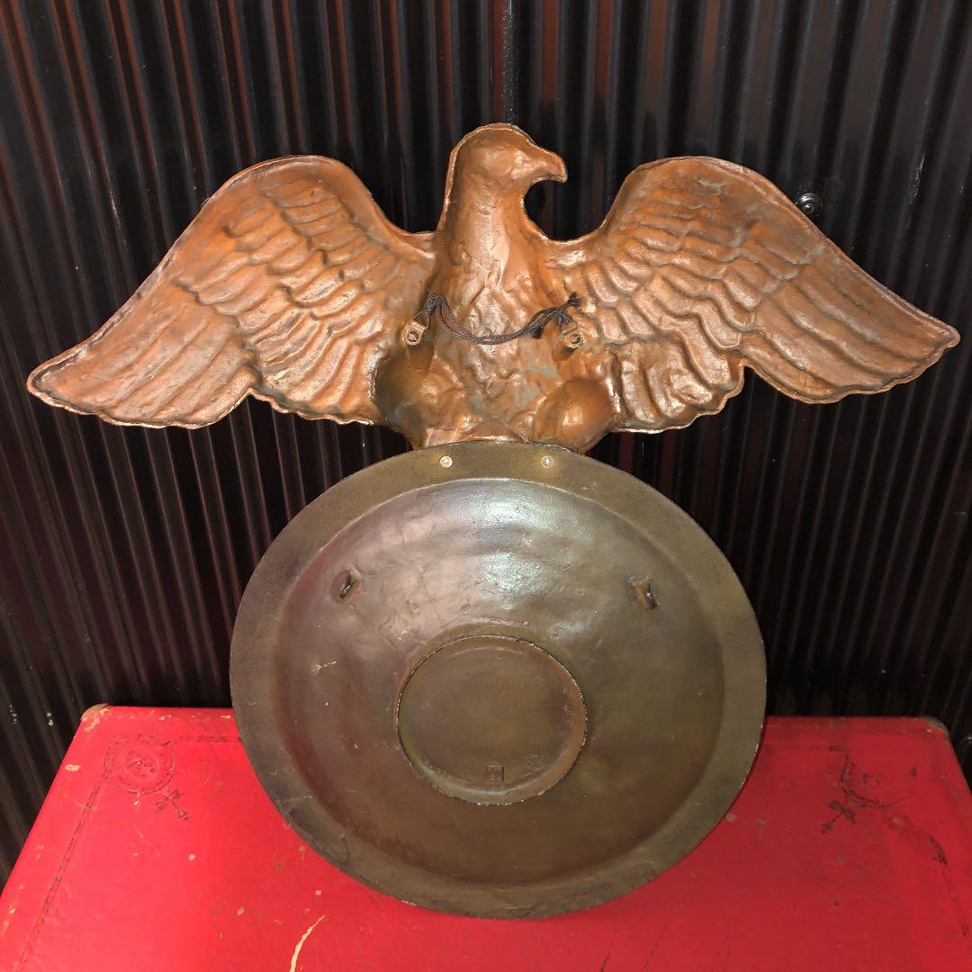 鷲 壁掛け 家宝 銅 真鍮 アンティーク 骨董 蚤の市 デコトラ ビンテージ