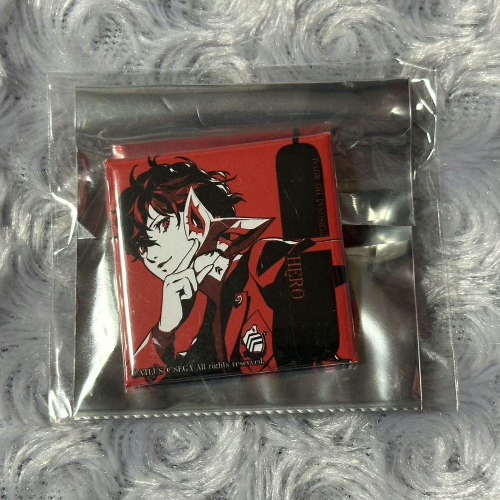 ペルソナ5 P5R マルイ スクエア缶バッジ 主人公