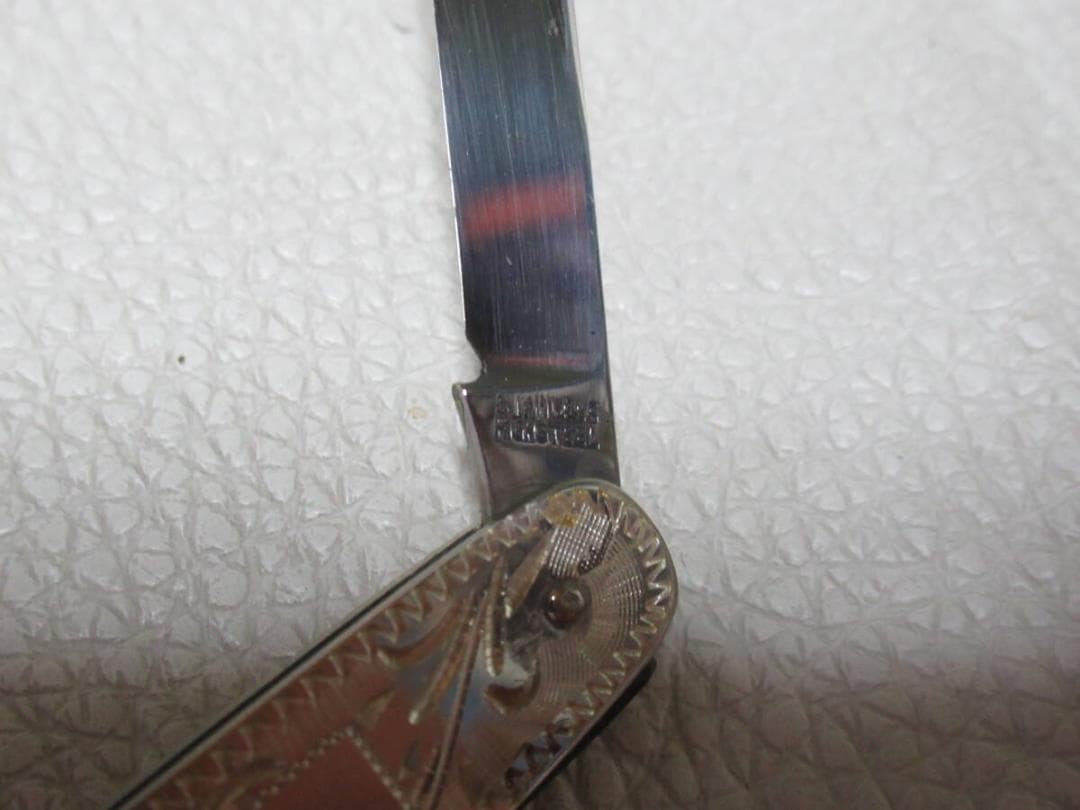 未使用 1960年代 日産自動車◆藤本保廣 シルバー彫金 ナイフとペーパーナイフ