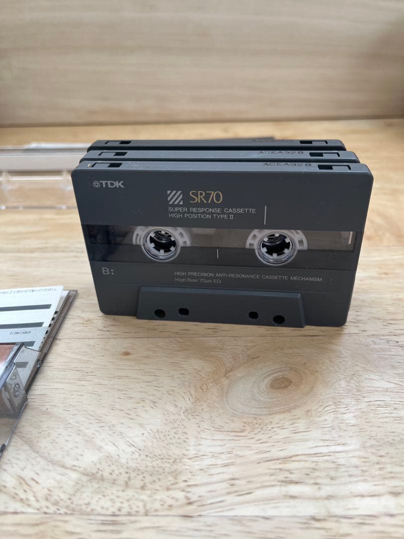 TDK SR70 /SRX50ハイポジ カセットテープ 3本セット 爪あり - メルカリ