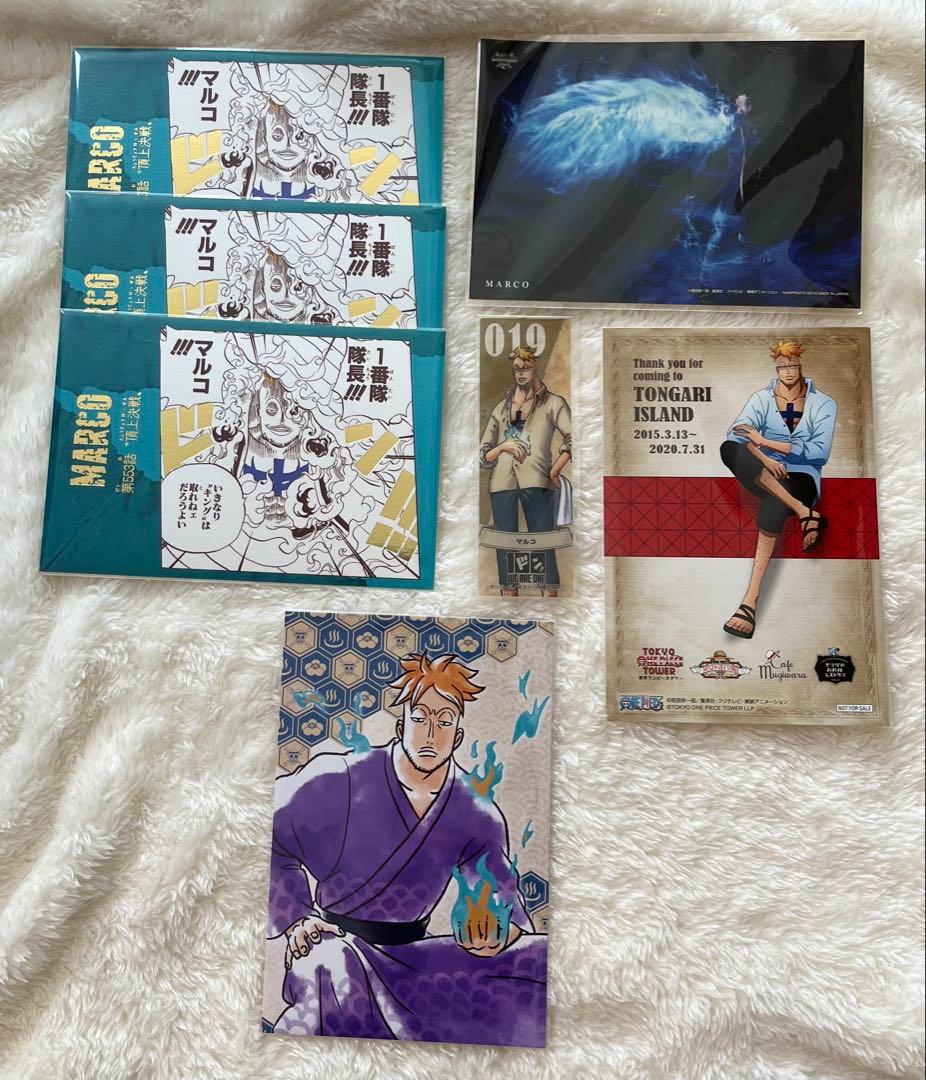 ONE PIECE マルコ　アクスタ、キーホルダー、トランプ、フィギュア　など