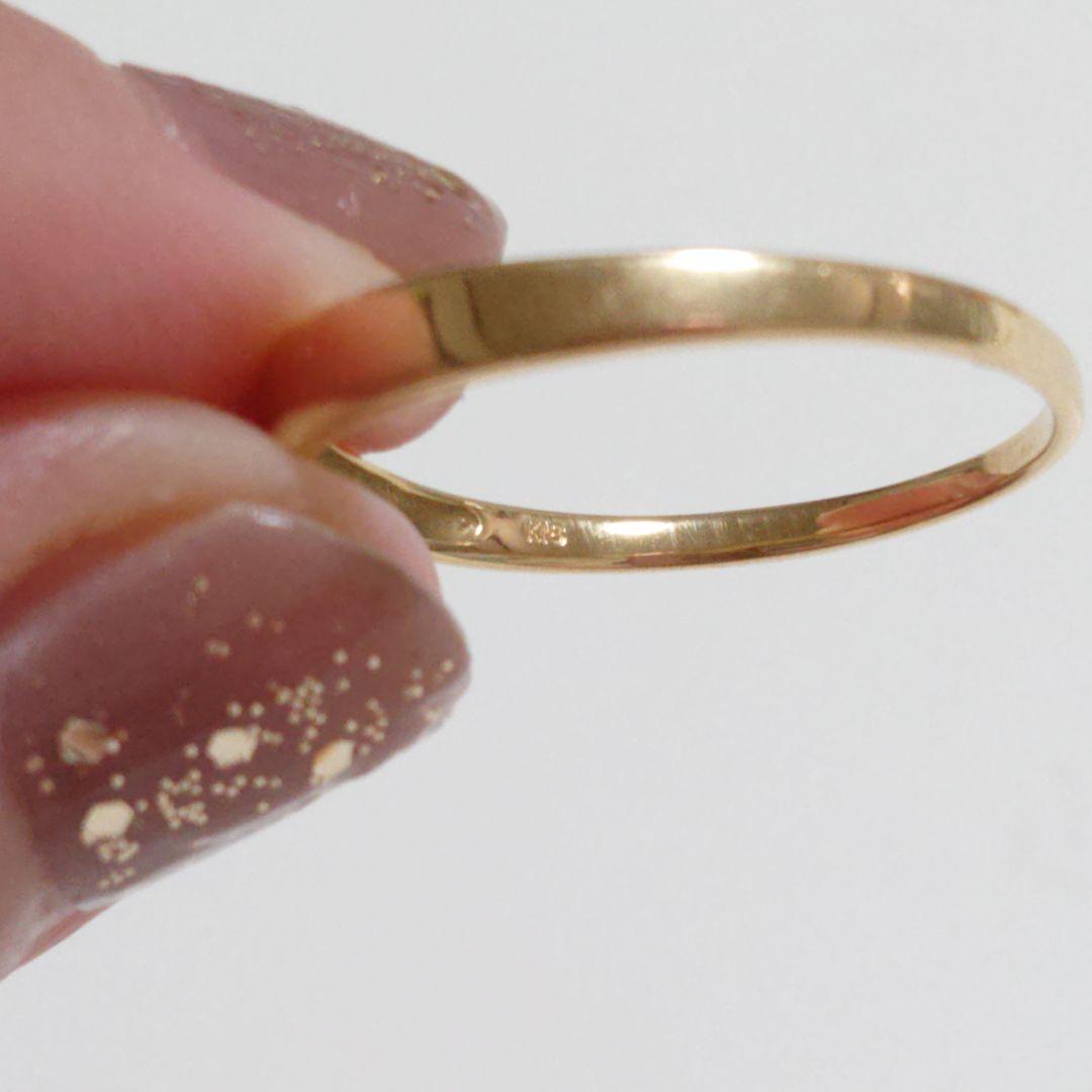 k18 シンプル イエローゴールド 地金 リング 指輪 14号 18金