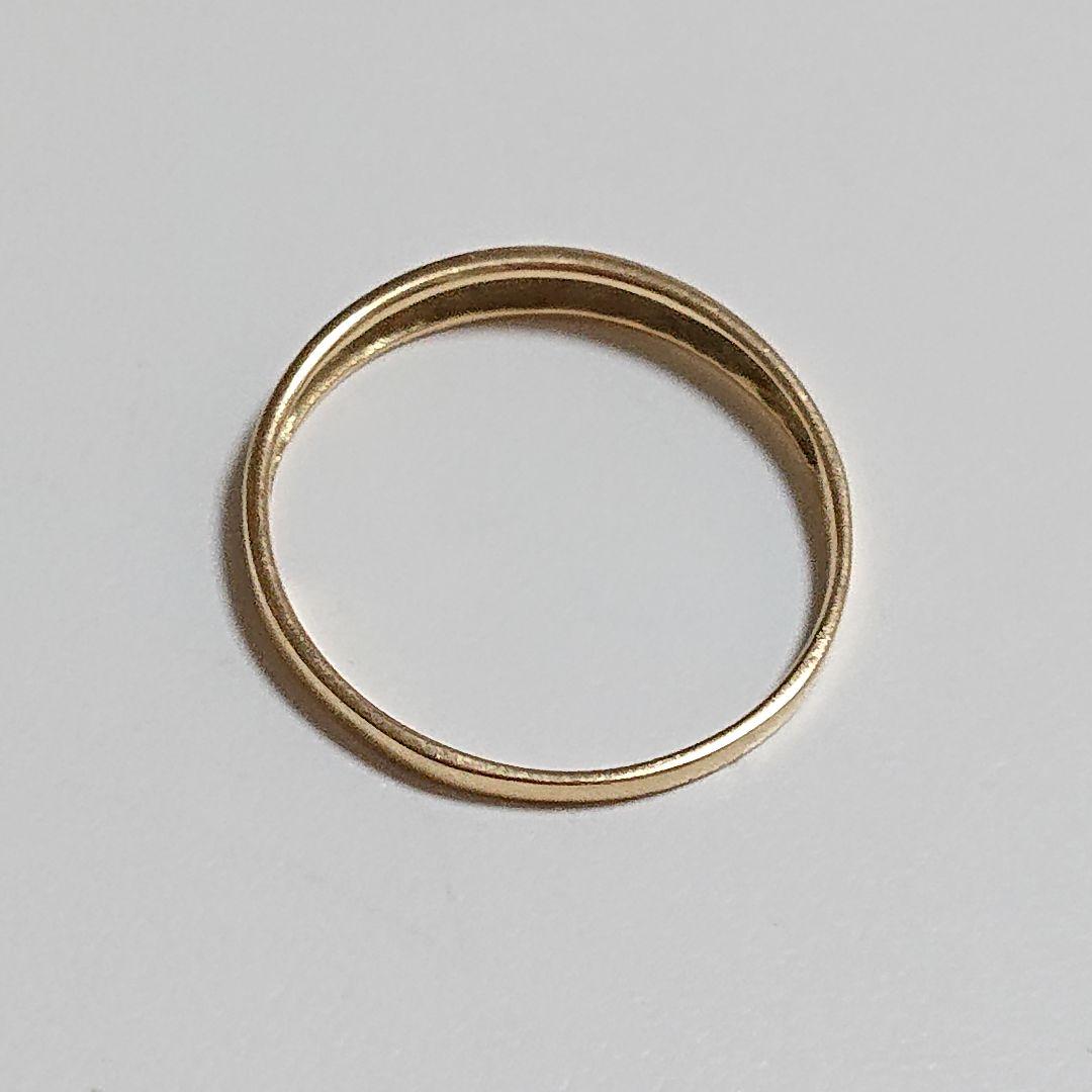 k18 シンプル イエローゴールド 地金 リング 指輪 14号 18金